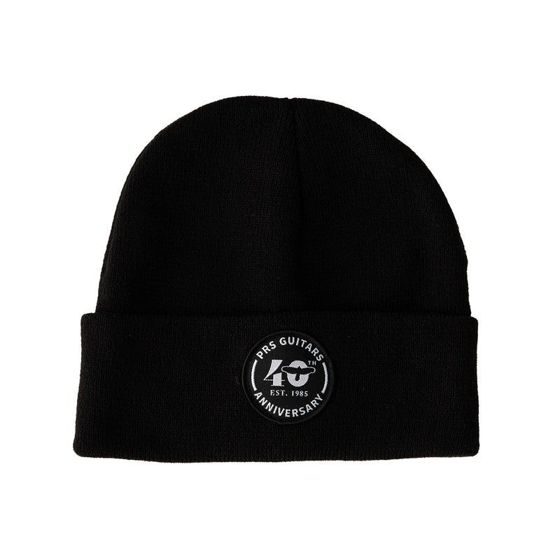 PRS 40th Anniversary Logo Cuffed Beanie, Black