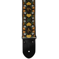 PRS 2.5” Retro Guitar Strap, Floral, Yellow