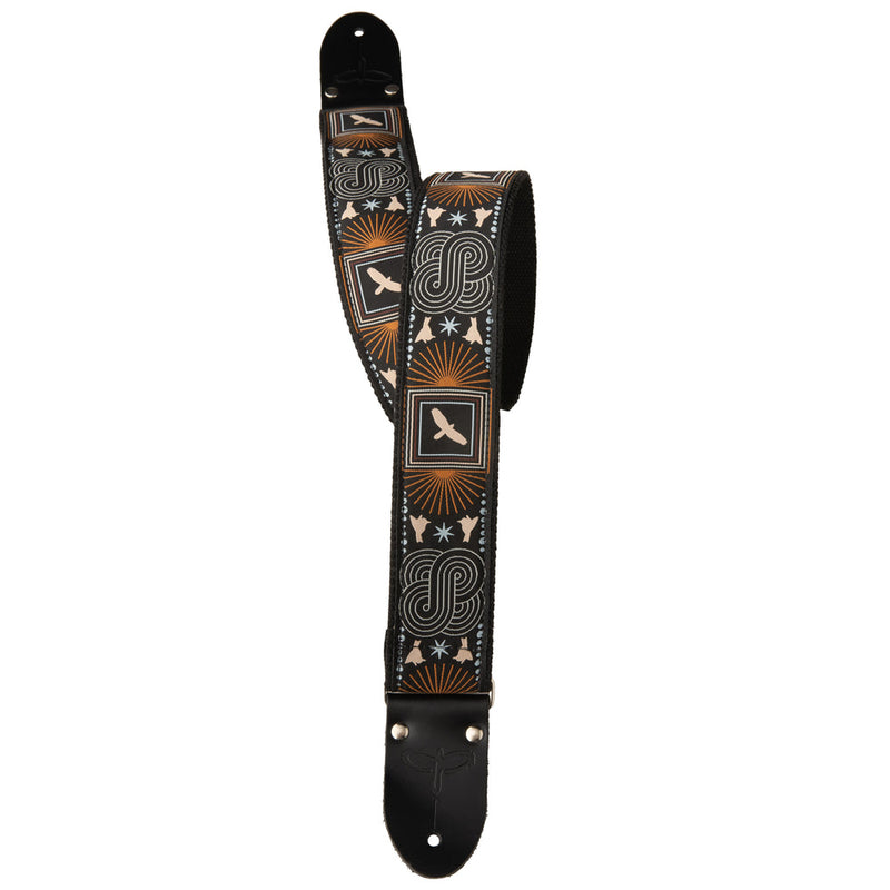 PRS Leather Birds Strap, Distressed Brown