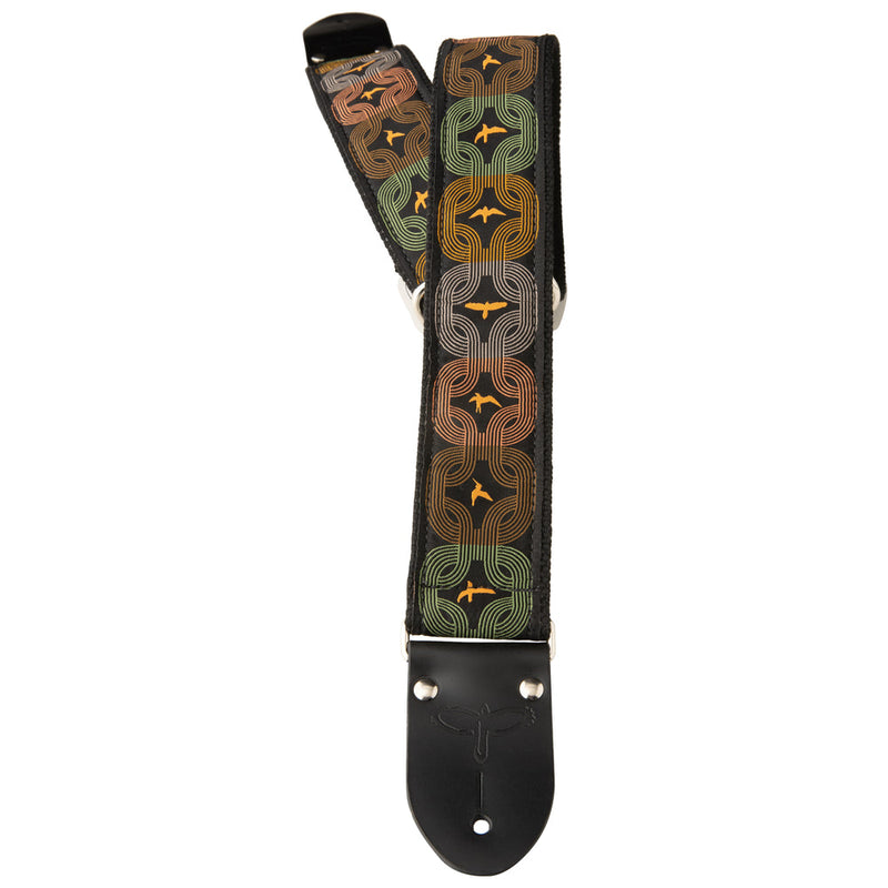 PRS Leather Birds Strap, Distressed Brown