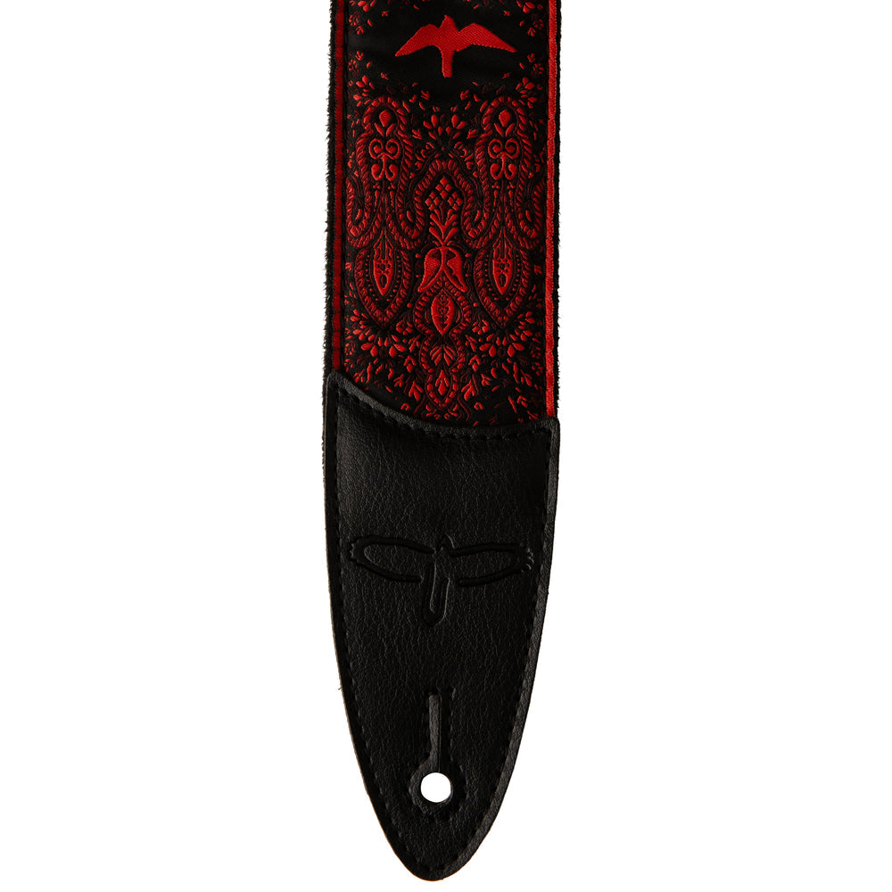 PRS 2" Guitar Strap, Custom Jacquard Birds Fleur
