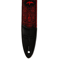 PRS 2" Guitar Strap, Custom Jacquard Birds Fleur