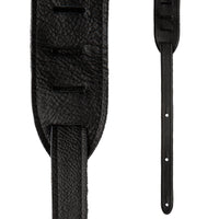 2” PRS Leather Strap, Embossed Birds, Black