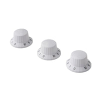 Silver Sky Knobs White, (3)