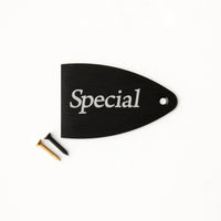 PRS Truss Rod Cover, Black Anodized Aluminum, Etched Model Name