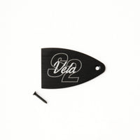 PRS Truss Rod Cover, Black Anodized Aluminum, Etched Model Name