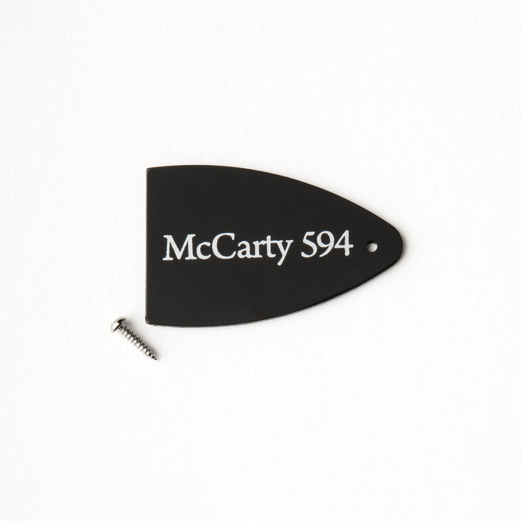 PRS Truss Rod Cover, Black Plastic, SE Series