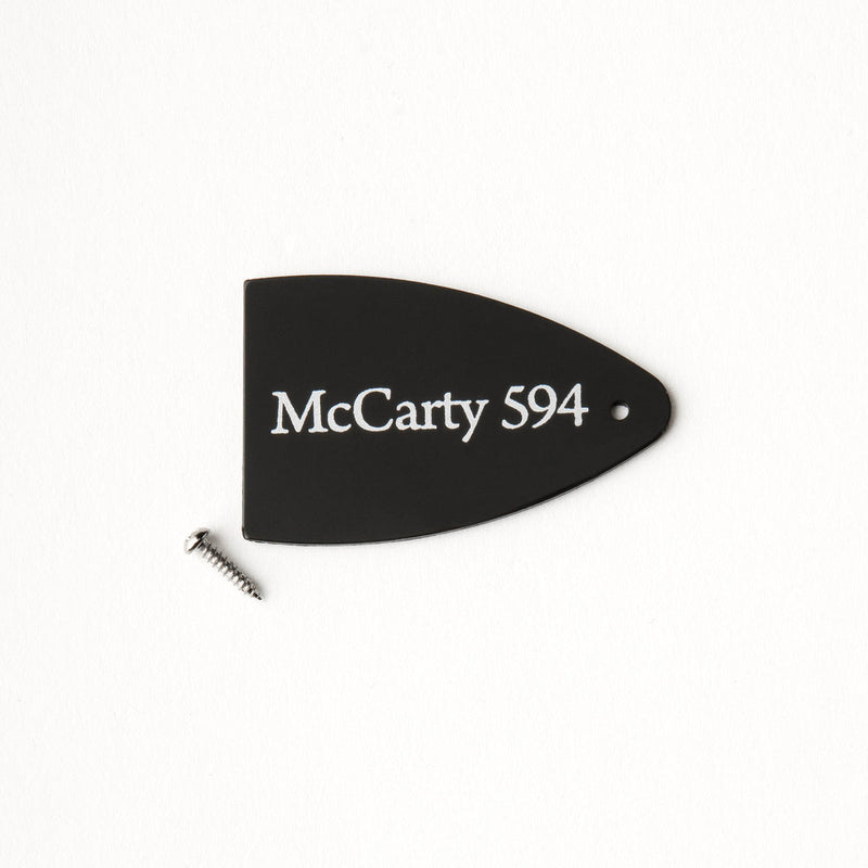 PRS Truss Rod Cover, Black Plastic, SE Series