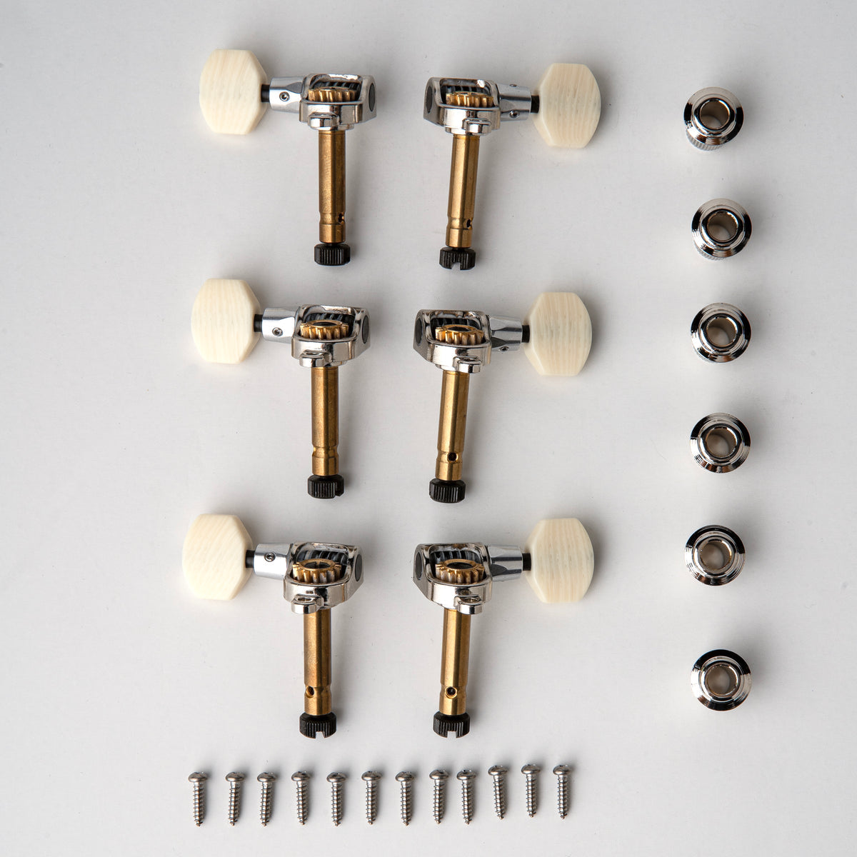 PRS Phase III Tuners w/ Faux Bone Buttons, Locking Collar Design