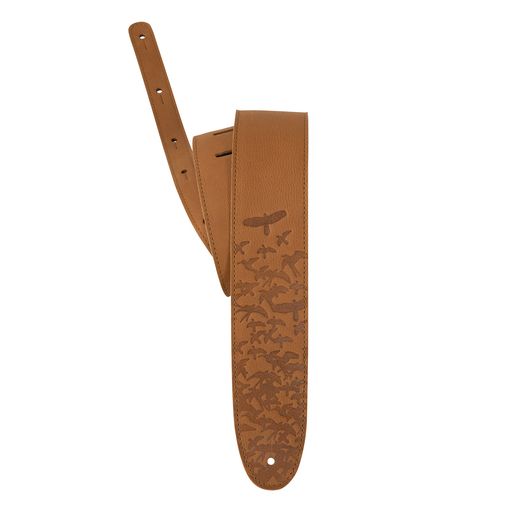 PRS 2.5” Leather Bird Swarm Strap (Rust and Tan)