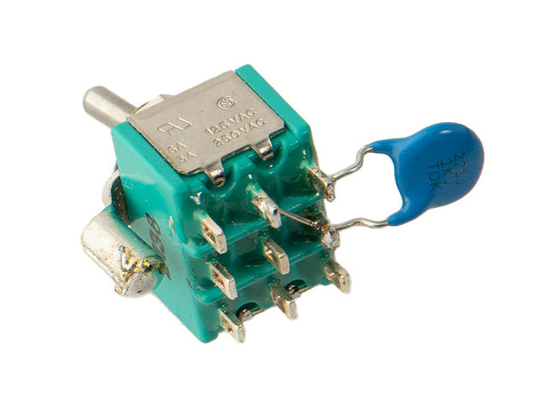 3PDT Mini Toggle Switch with 330 pF Capacitor