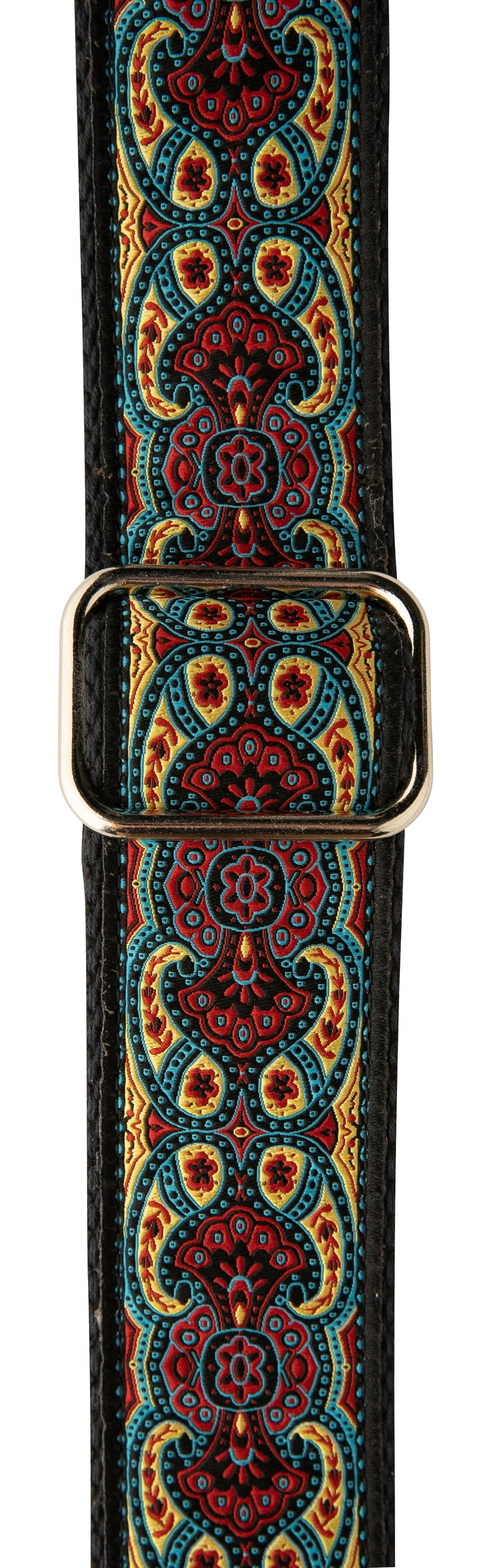 Black & Red Deluxe 2" Retro Guitar Strap